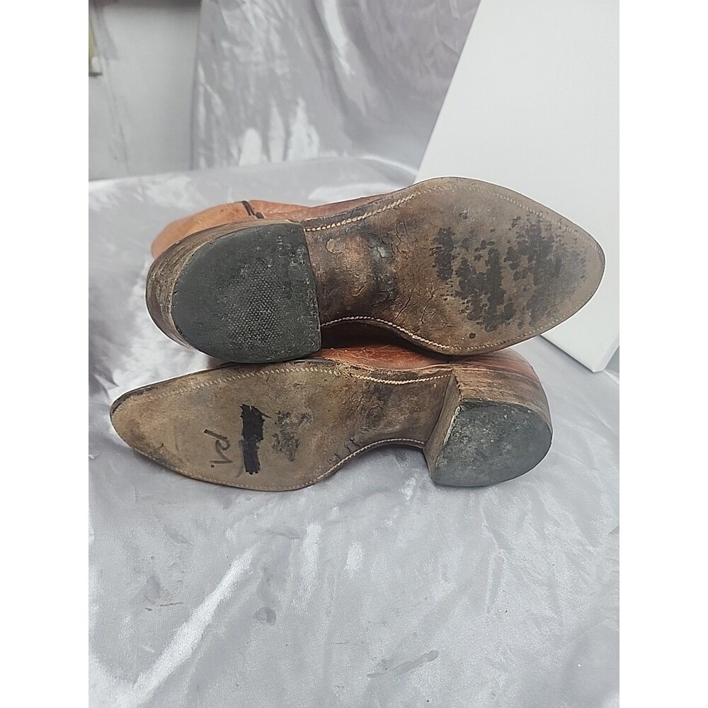 Frye Brown Leather western  Boots Women 8.5B  5G18791  4681 - Picture 5 of 8